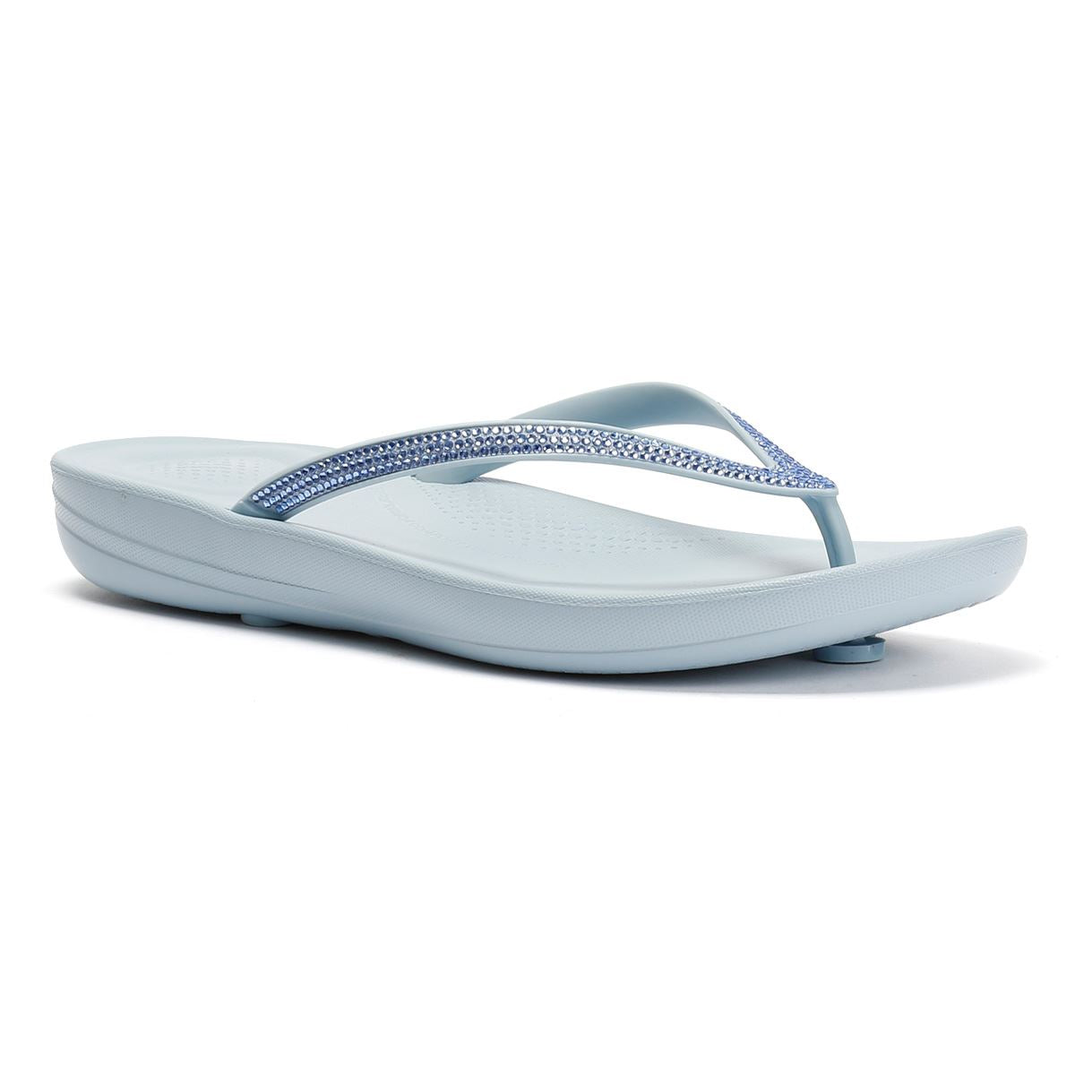 FitFlop Iqushion Sparkle Tongs Bleues Pour Femmes