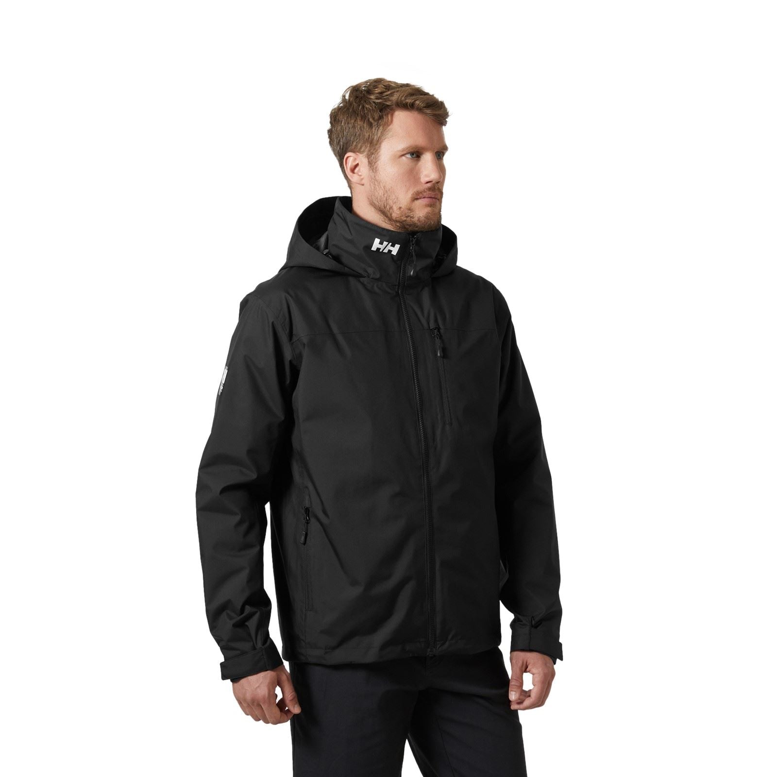Helly Hansen Sport Crew Hooded Midlayer Sailing 2.1 Veste De Navigation Noire Pour Homme