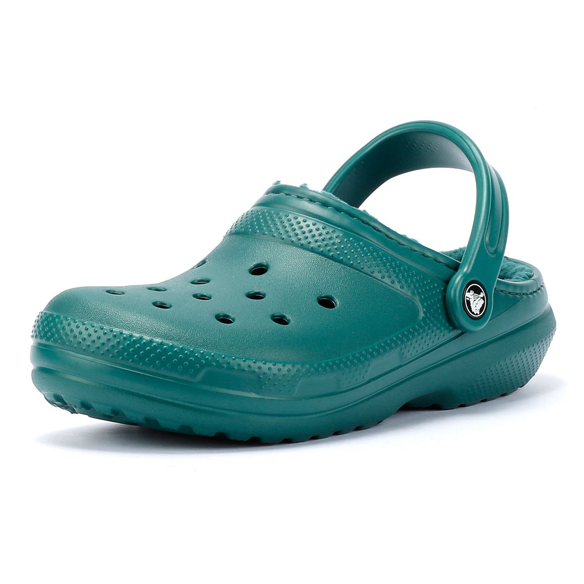 Crocs Classic Lined Sandales Vertes Pour Femmes