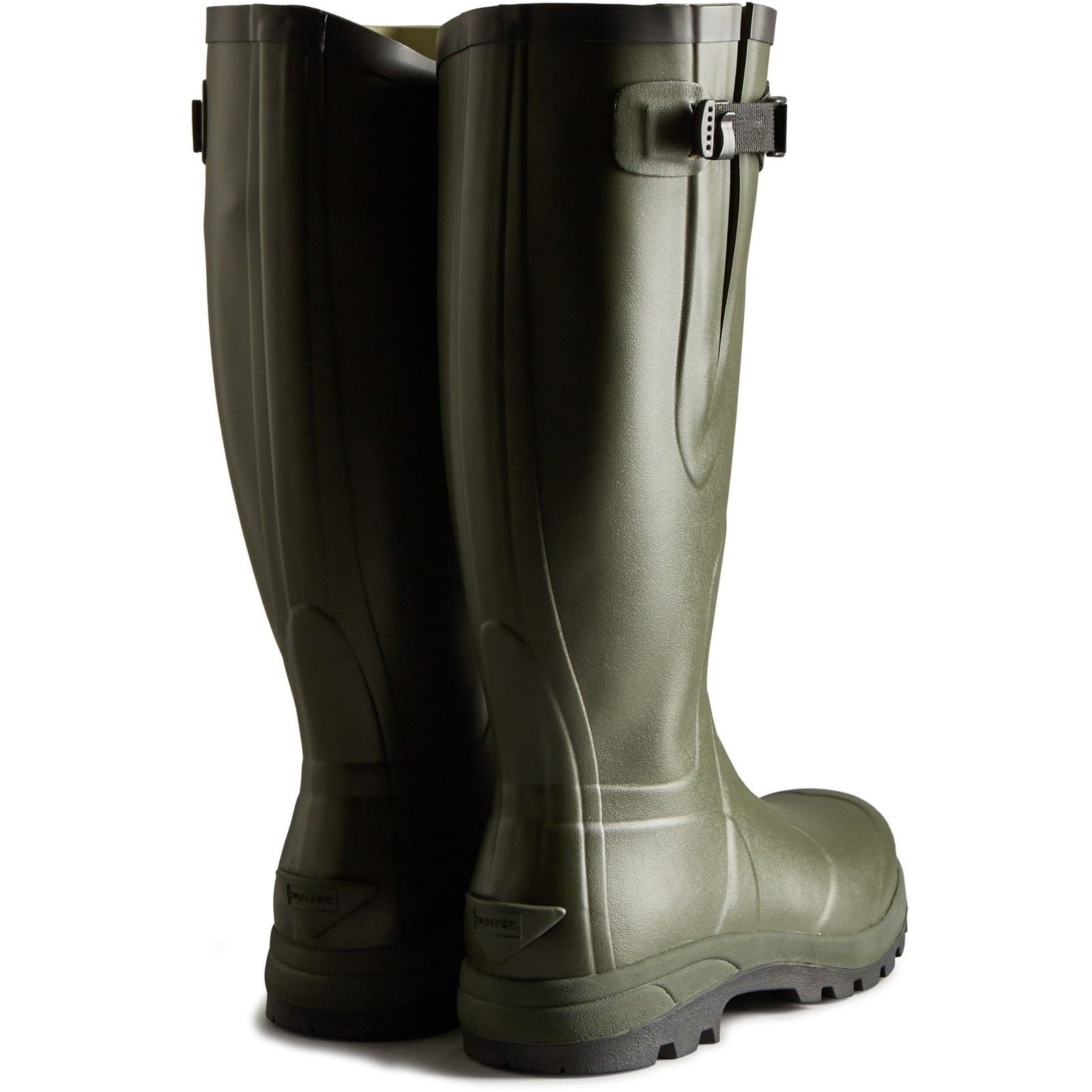 Hunter Balmoral Adjustable Classic Bottes En Caoutchouc Olive Foncé