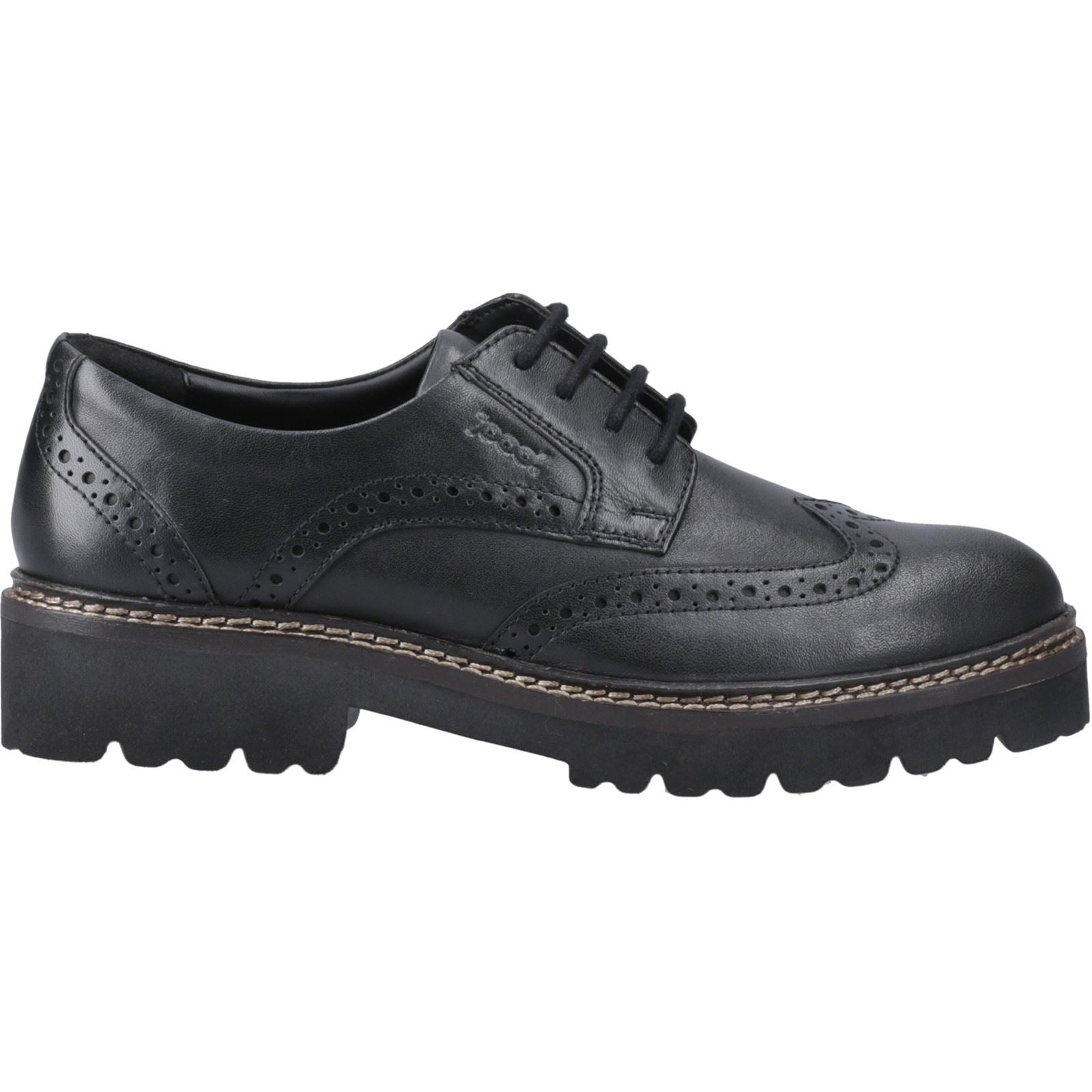 Pod Kortney Chaussures En Cuir Pour Femmes, Brogues Noires