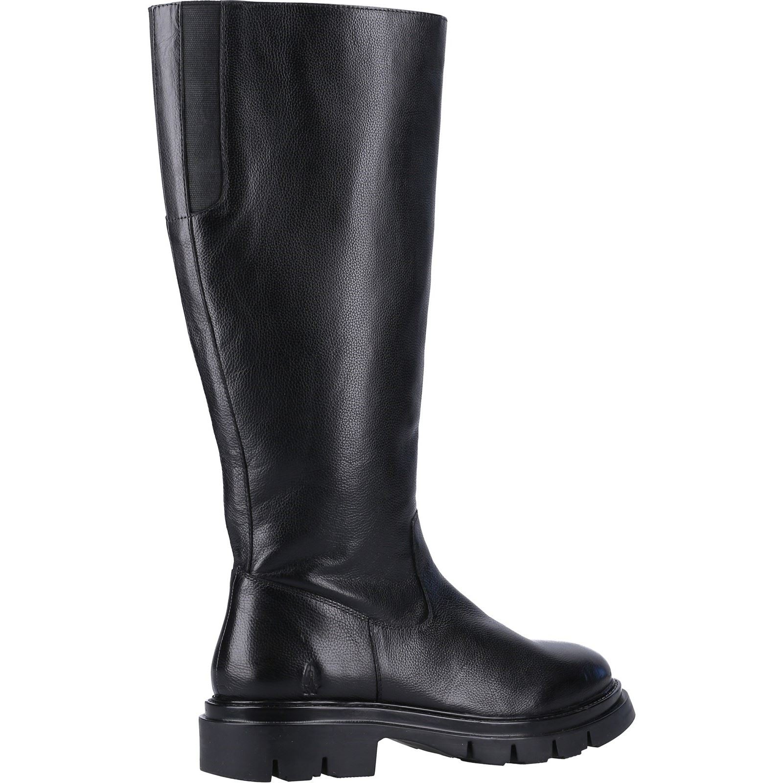 Hush Puppies Rowan Bottes Noires En Cuir Pour Femmes
