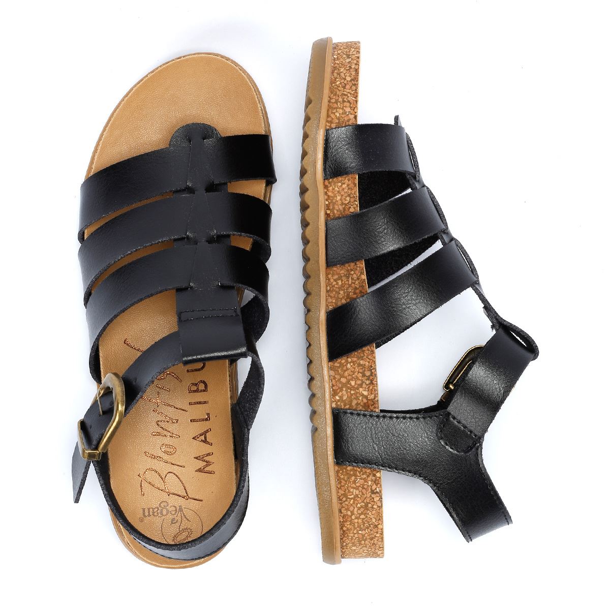 Blowfish Malibu Fillip Dyecut Sandales Noires Pour Femmes