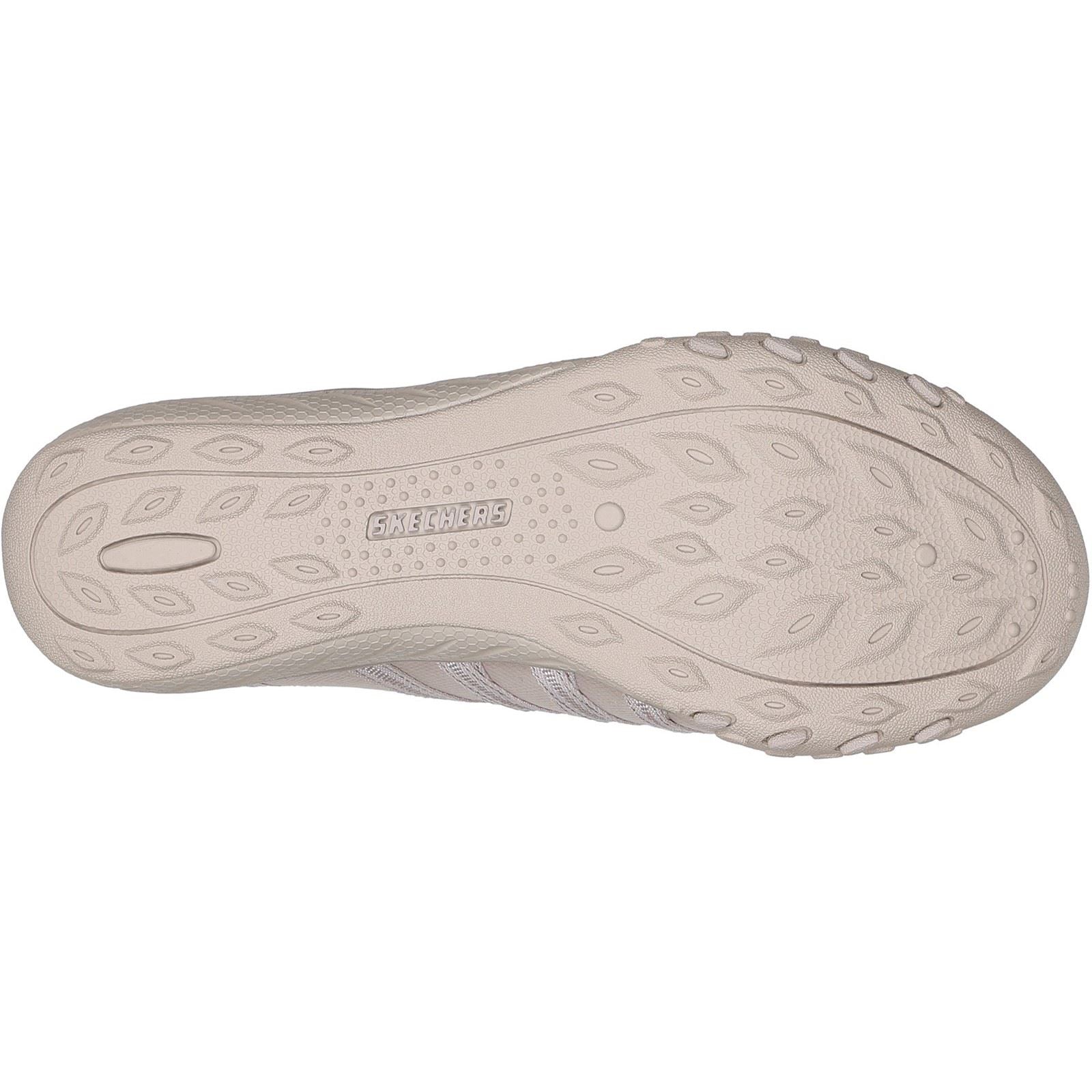 Skechers Breathe Easy Roll With Me Baskets Pour Femmes En Maille Tricotée, Couleur Taupe