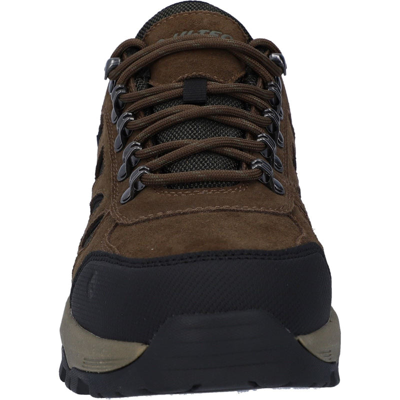 Hi-Tec Bandera Expedition Low Chaussures De Randonnée Pour Homme En Cuir Brun Fumé/kaki