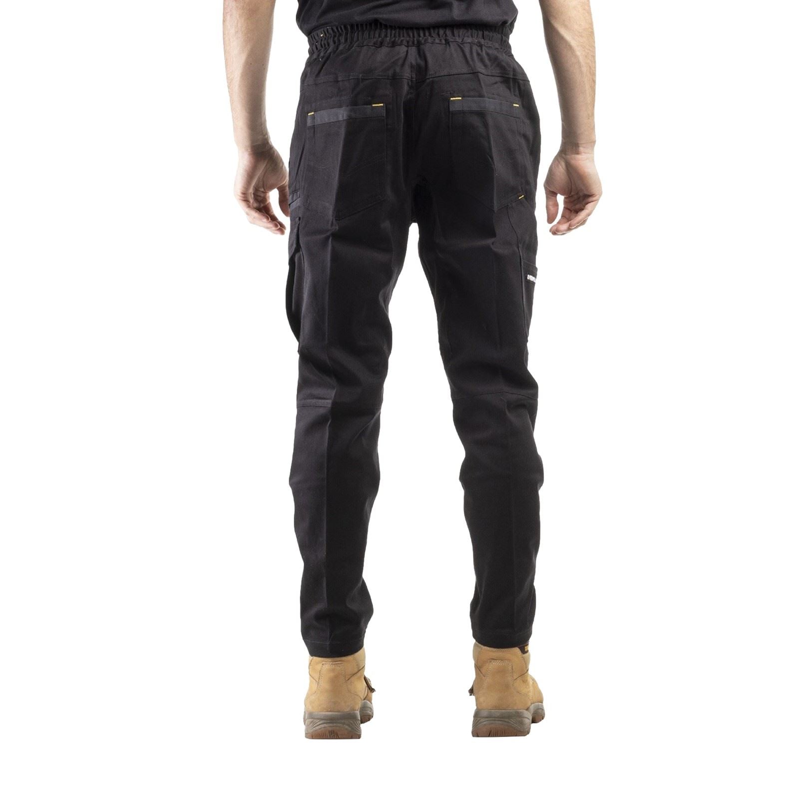 Caterpillar Dynamic Pantalons Noirs En Coton Pour Hommes - Extérieur
