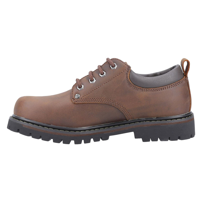 Skechers Tom Cats Chaussures À Lacets Pour Homme En Cuir Marron Foncé