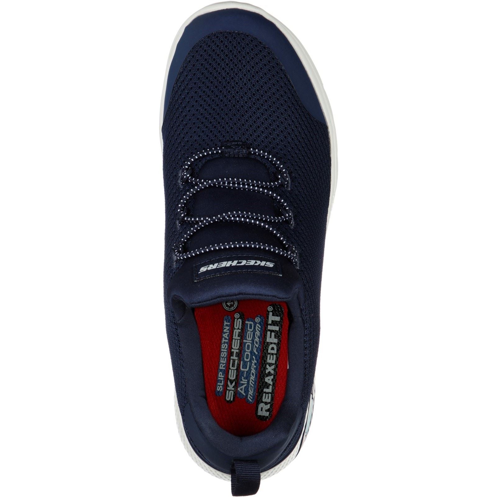 Skechers Workwear Marsing - Waiola SR Baskets En Maille Pour Femmes En Bleu Marine