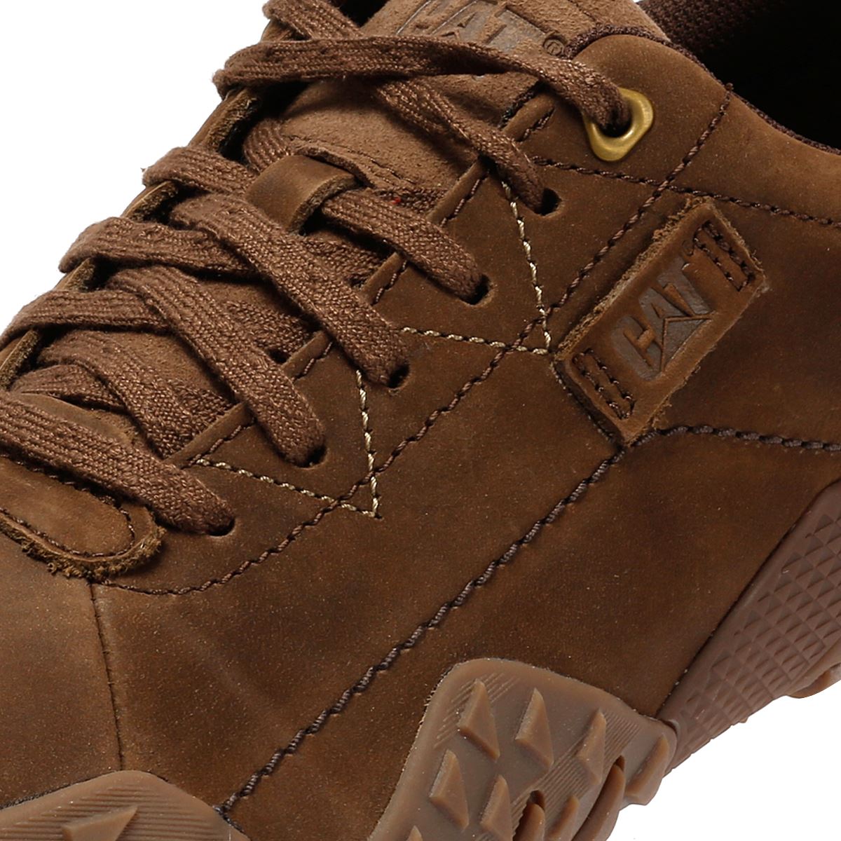 Caterpillar Gridlock Lo Tumbled Chaussures À Lacets En Nubuck Pour Hommes Marron