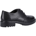 Hush Puppies Athena Senior Chaussures Noires Pour Filles En Cuir