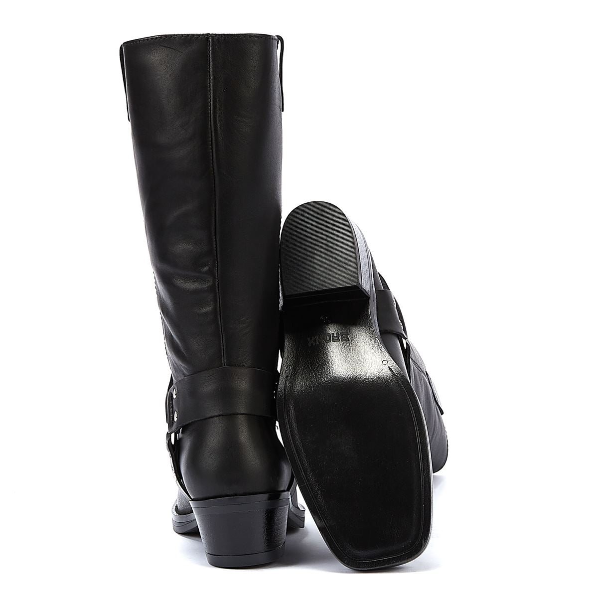 Bronx Bottes Noires Hautes Pour Femme