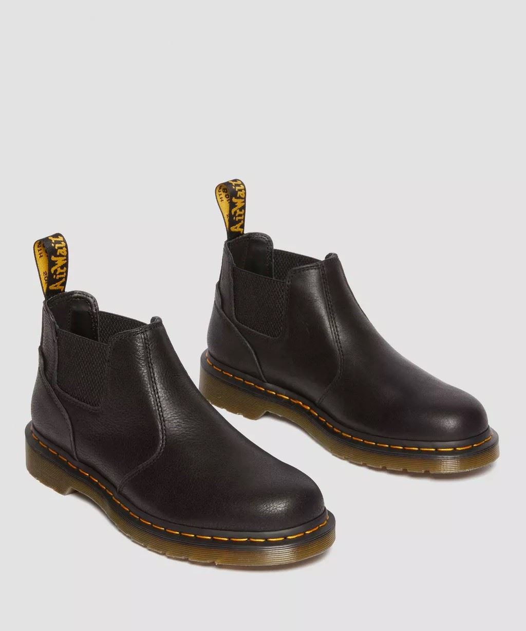 Dr. Martens 2976 Lo AR Rogue Bottes Noires En Cuir
