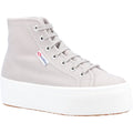 Superga 2708 HI Top Bottes En Coton Pour Femmes Grises Colomba/Blanches Avorio