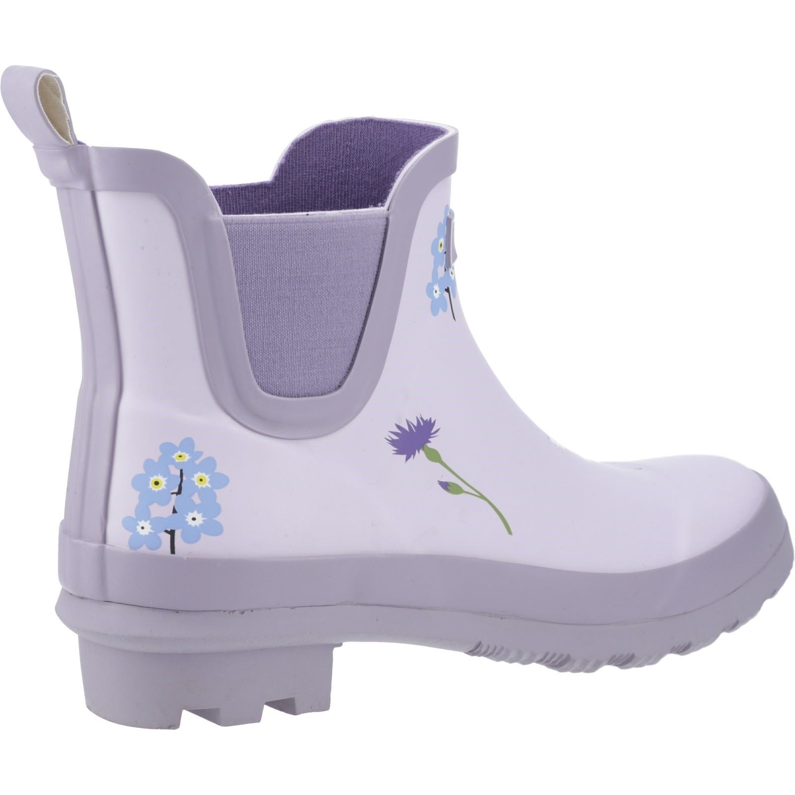 Cotswold Wildflower Ankle Bottes Wellington Lilas En Caoutchouc Pour Femmes