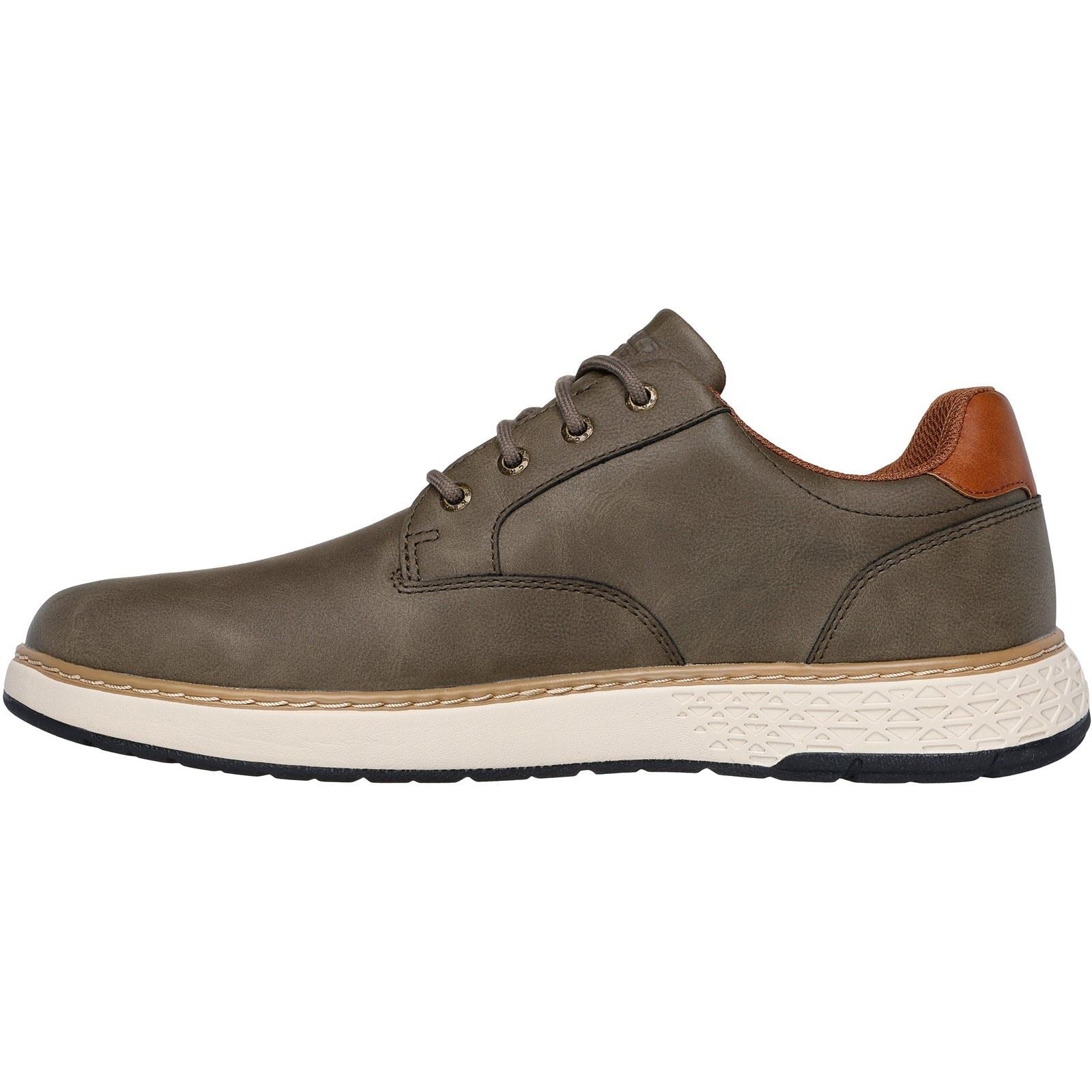 Skechers Garlan Pryor Chaussures À Lacets Pour Homme En Polyuréthane, Couleur Olive