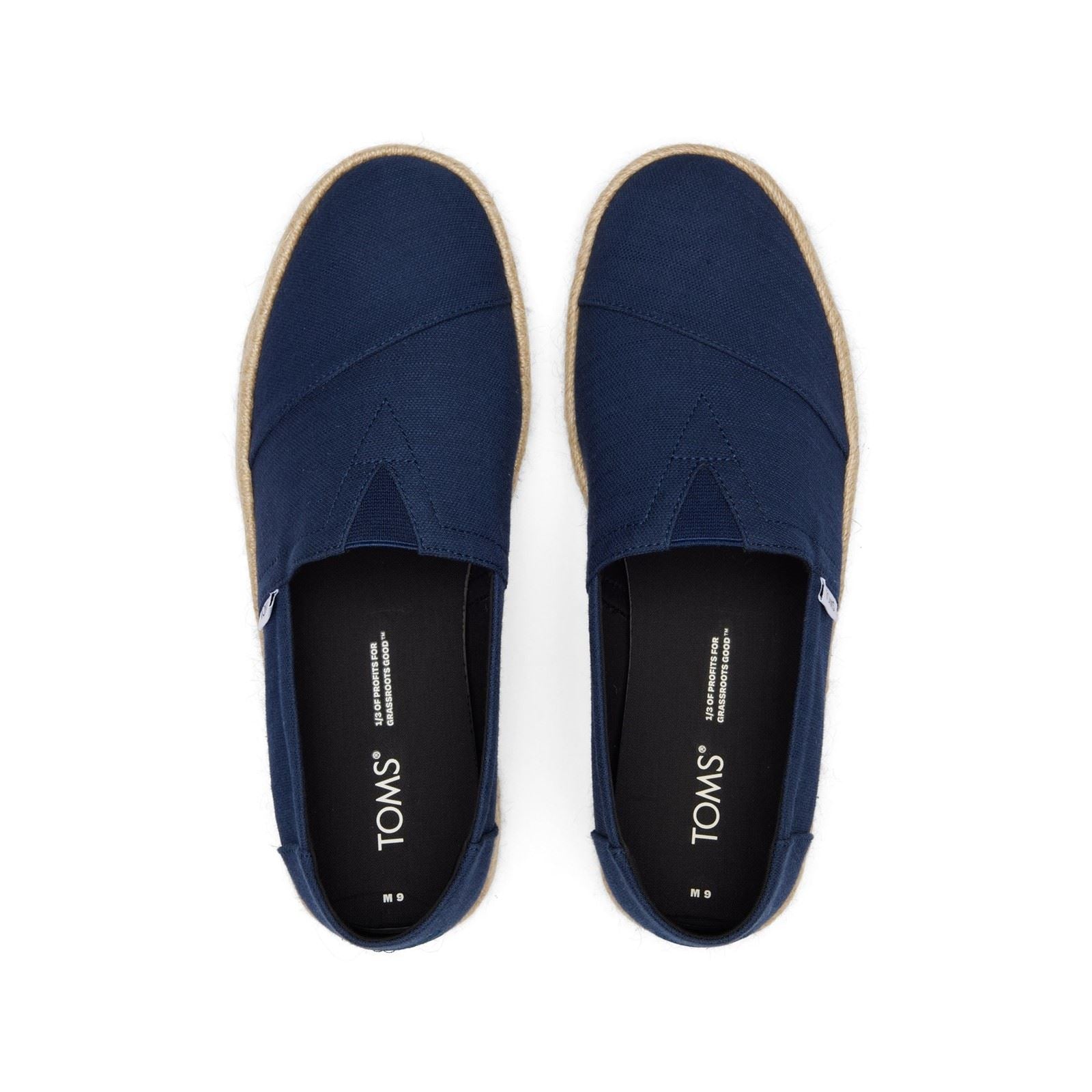 TOMS Alpargata Rope 2.0 Espadrilles Pour Hommes En Coton 100 %, Couleur Marine