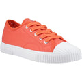 Hush Puppies Freya Canvas Chaussures De Sport Orange Pour Femmes