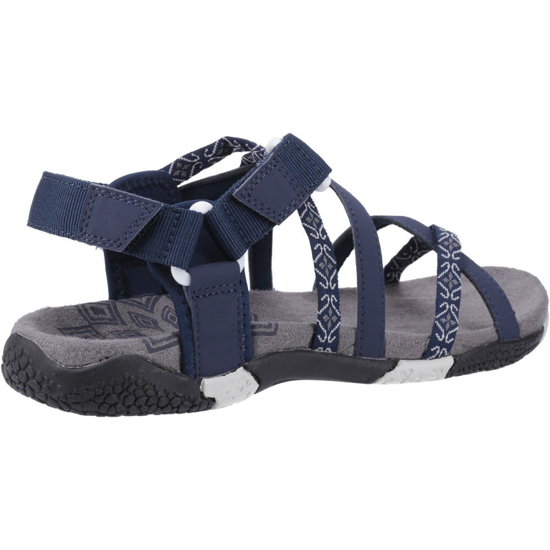 Cotswold Sunhill Sandales En Nubuck Bleu Marine Pour Femme