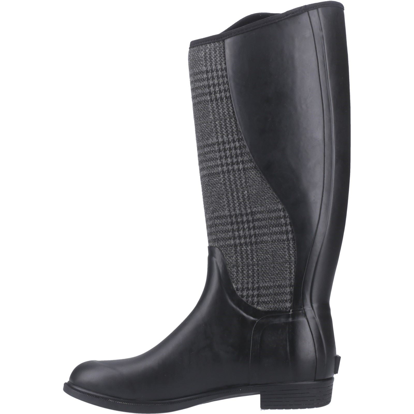 Muck Boots Derby Tall Bottes D'hiver Hautes À Carreaux Noires En Caoutchouc Pour Femme