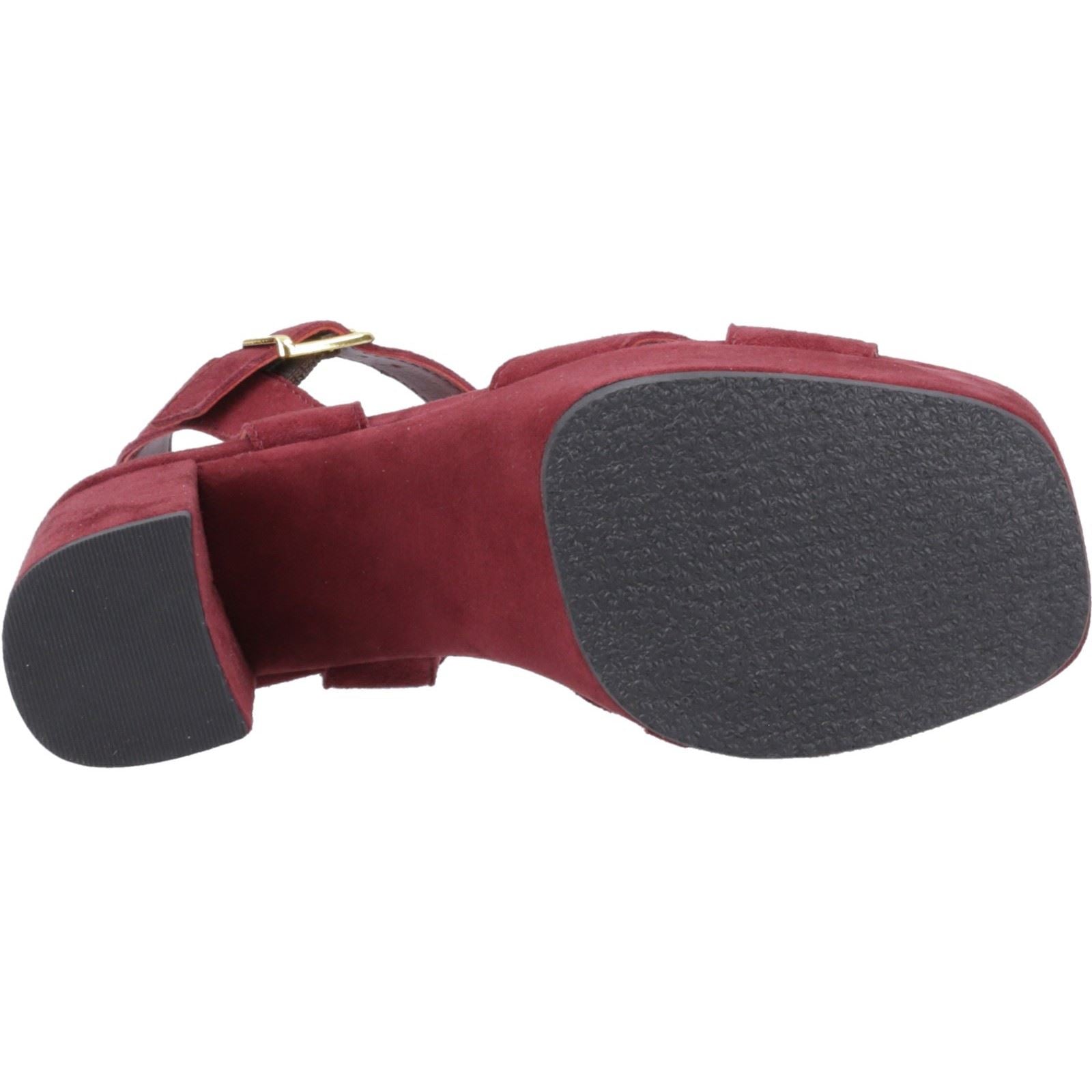 Hush Puppies Ophelia Sandales Pour Femmes En Daim Bordeaux