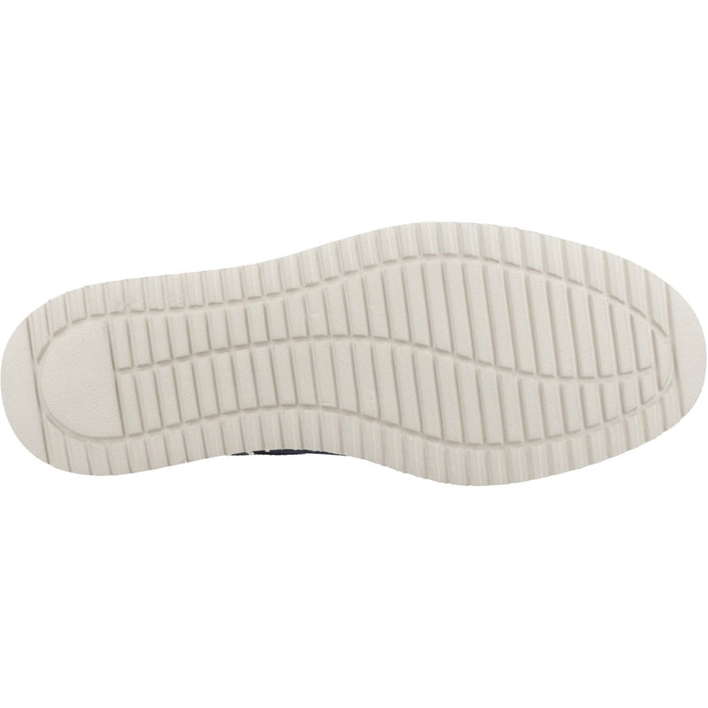 Hush Puppies Orion Chaussures À Lacets Pour Hommes En Suède Bleu Marine/Gris