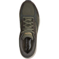Skechers Arch Fit 2.0 The Keep Baskets En Cuir Pour Homme De Couleur Olive