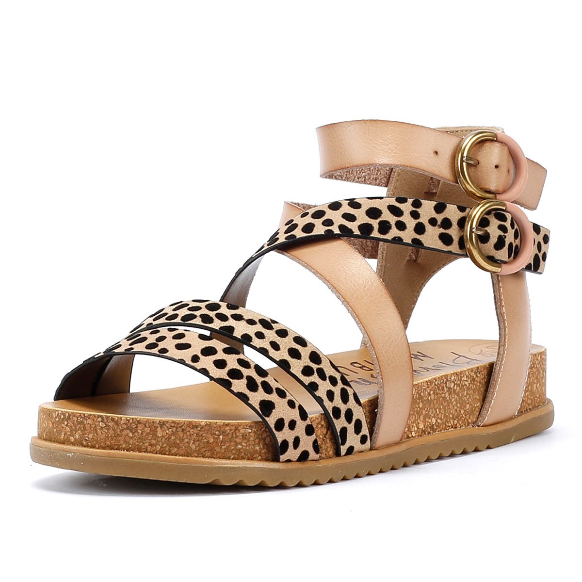 Blowfish Malibu Fandie Sandales Pour Femmes Imitation Léopard