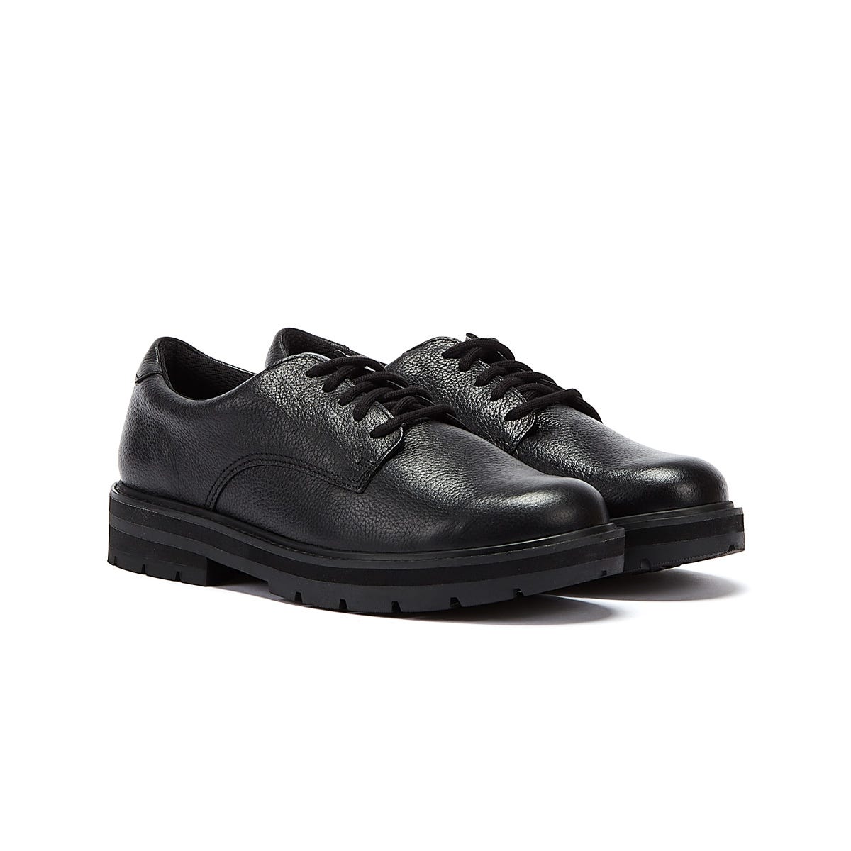 Clarks Prague Lace O Chaussures pour jeunes Noirs