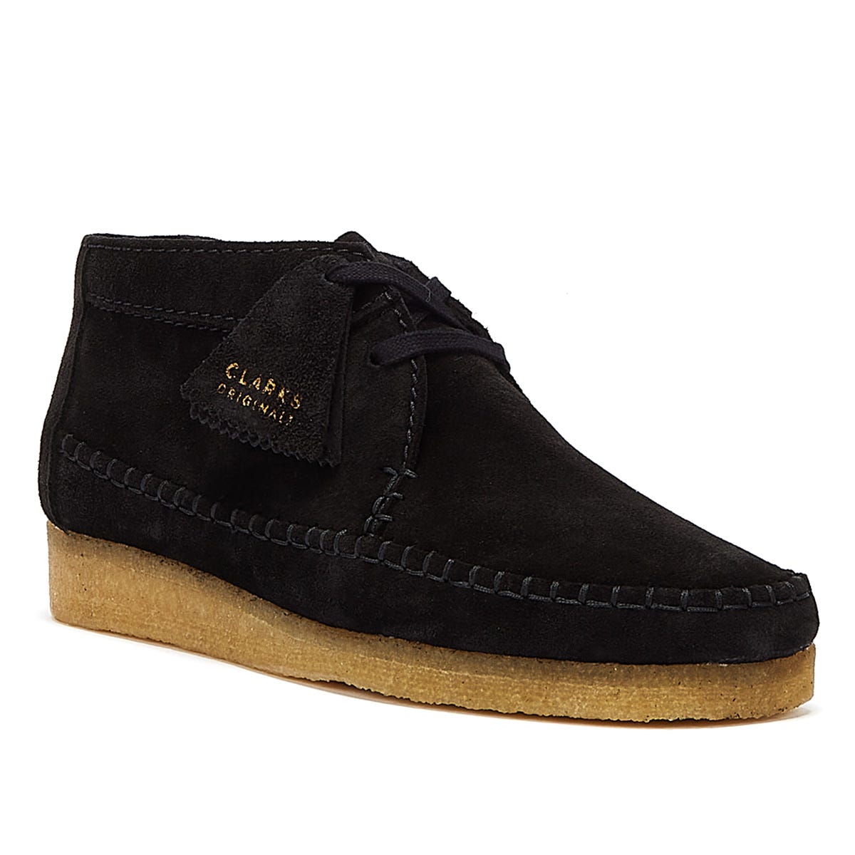 Clarks Originals Weaver Suede Mens Black Boots