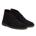 Clarks Originals Desert Bottes Noires En Daim Pour Hommes
