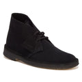 Clarks Originals Desert Bottes Noires En Daim Pour Hommes