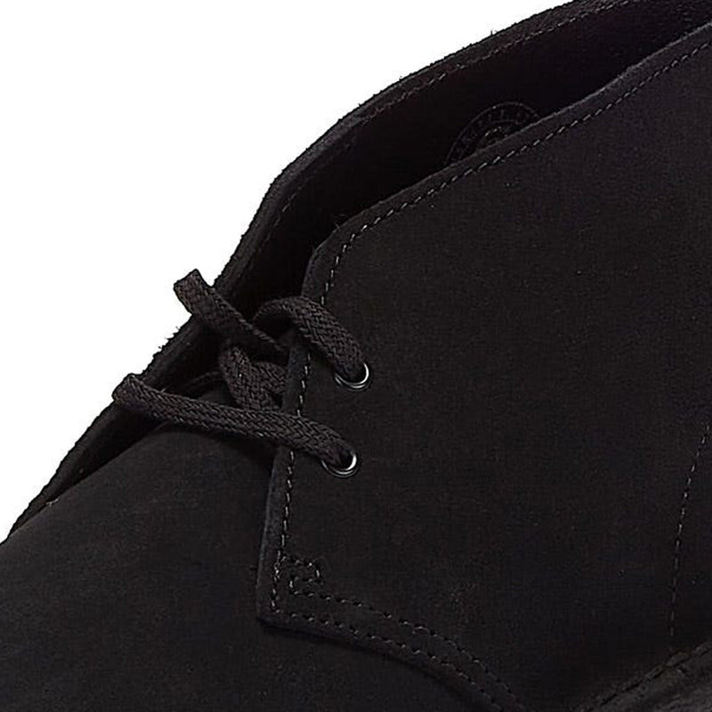 Clarks Originals Desert Bottes Noires En Daim Pour Hommes
