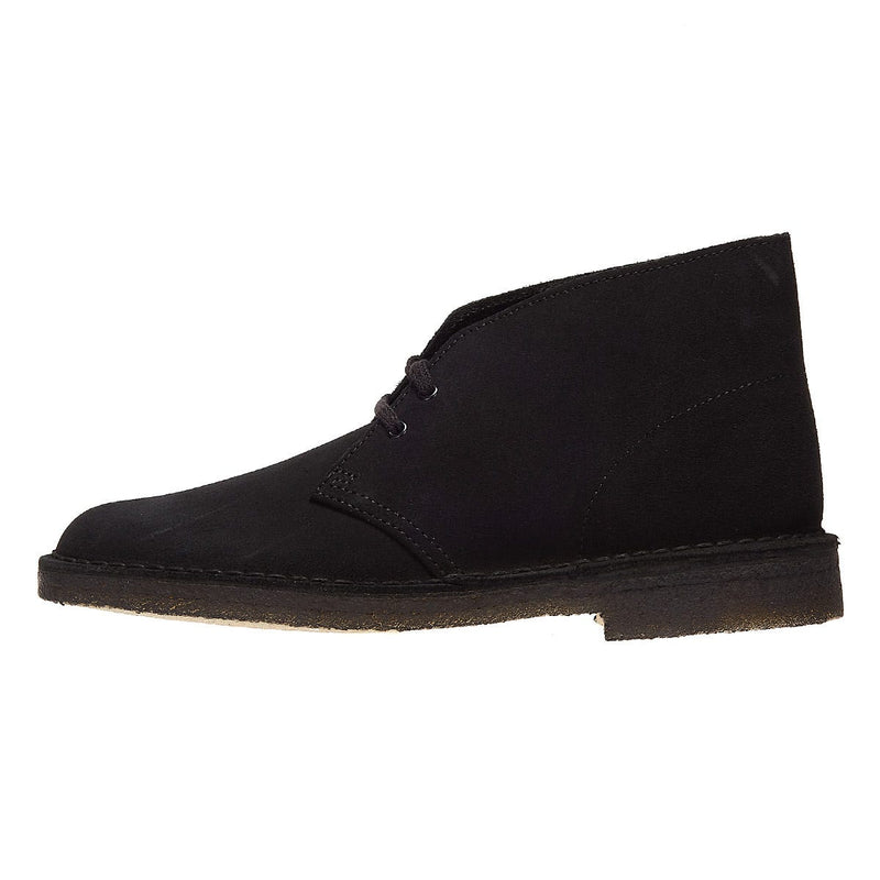 Clarks Originals Desert Bottes Noires En Daim Pour Hommes