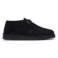 Clarks Chaussures Noires Pour Hommes En Daim Desert Trek De Clarks