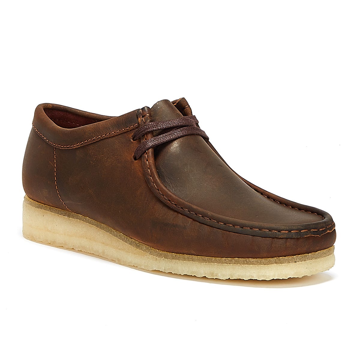 Clarks Originals Wallabee Beeswax Chaussures à lacets marron pour hommes