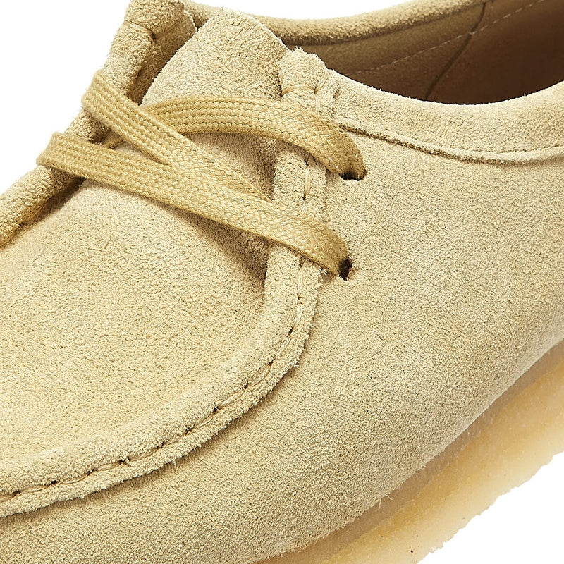 Clarks Originals Wallabee Femme En Daim Beiges Chaussures