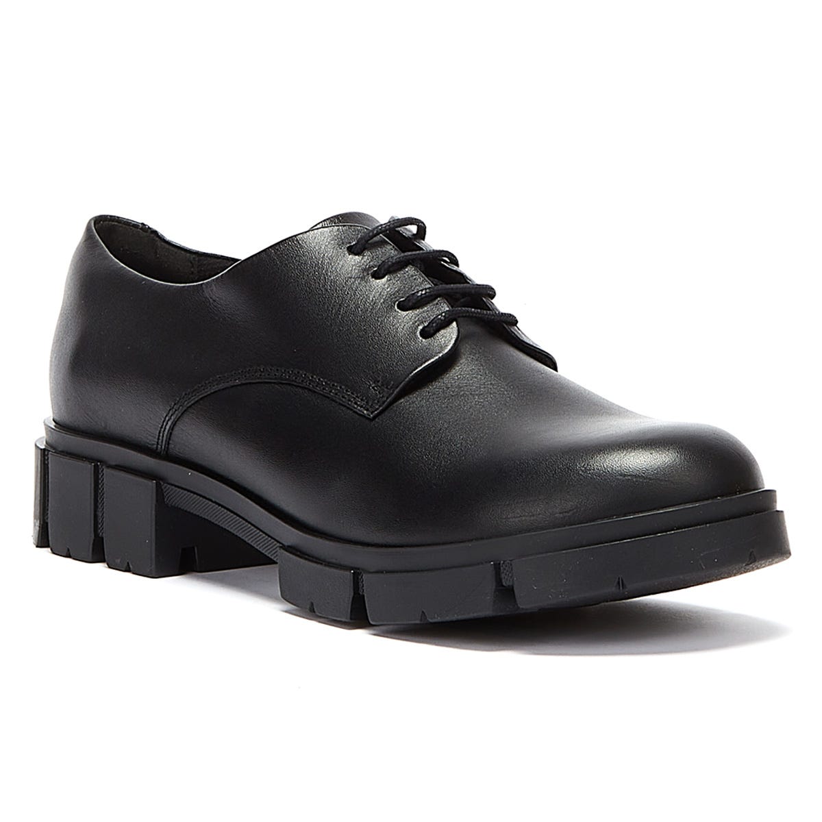 Clarks Teala Lace Leather Womens Black Shoes