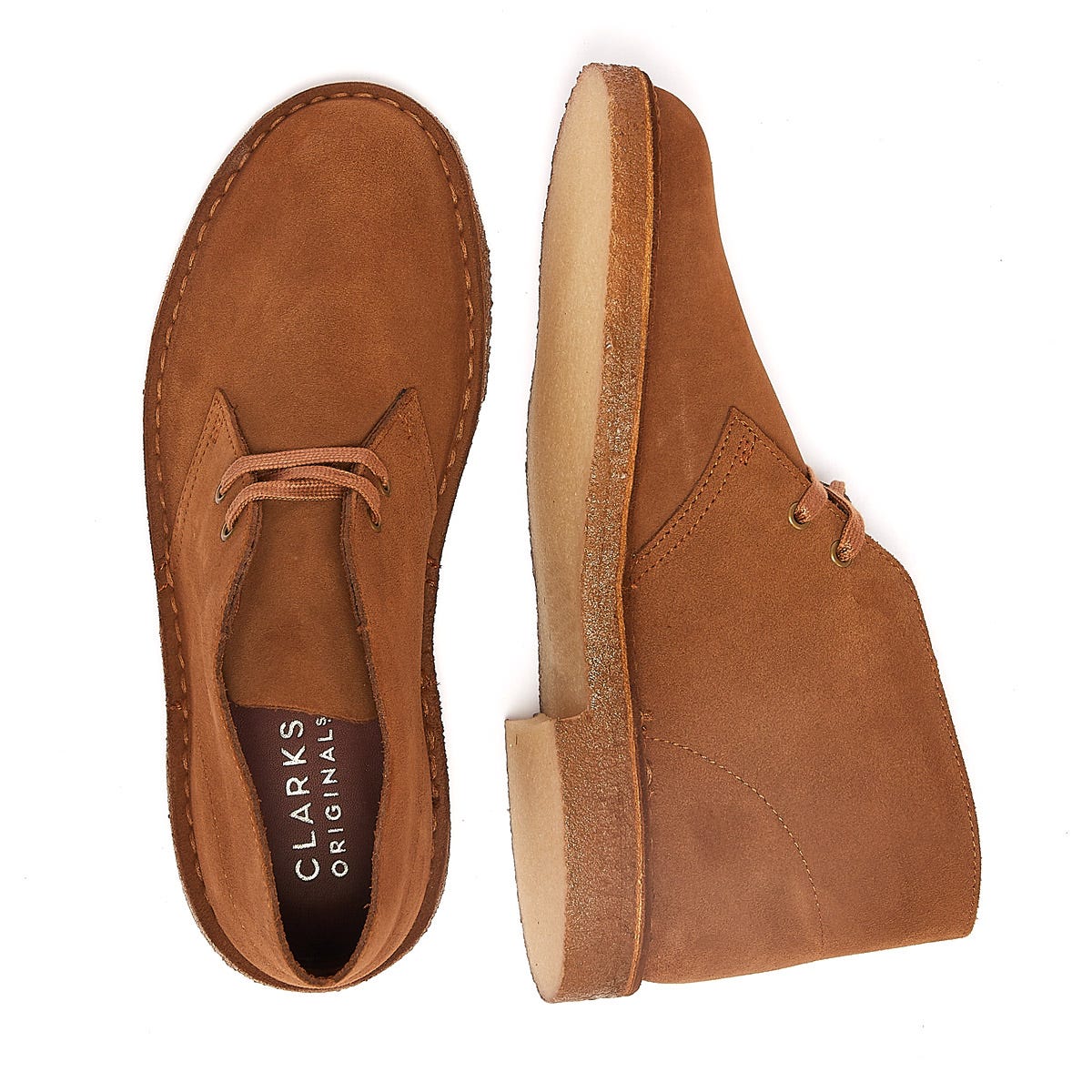 Clarks Originals Desert Trek en daim Bottes Cola pour hommes
