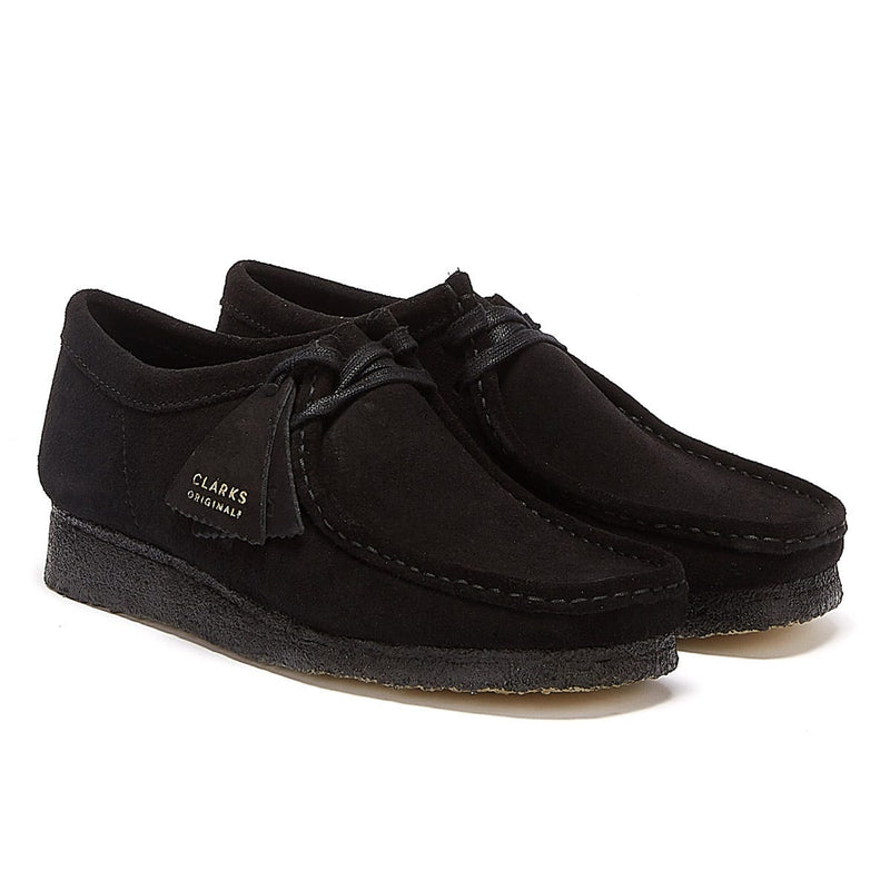 Clarks Chaussures Noires Pour Hommes Wallabee Originales