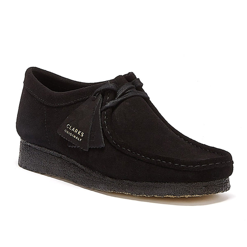 Clarks Chaussures Noires Pour Hommes Wallabee Originales