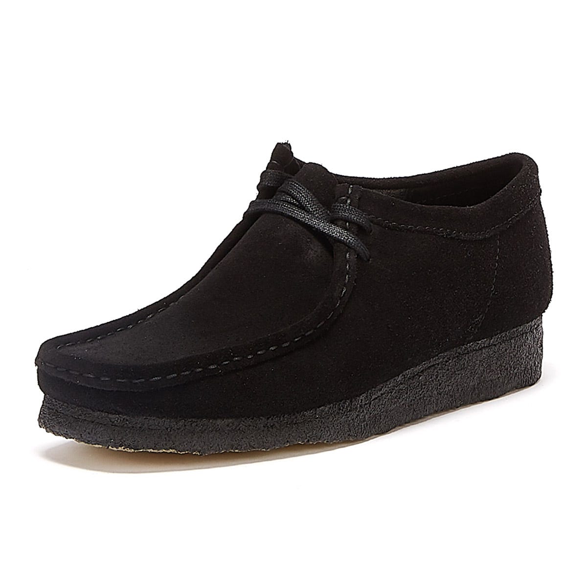 Clarks Chaussures Noires Pour Hommes Wallabee Originales