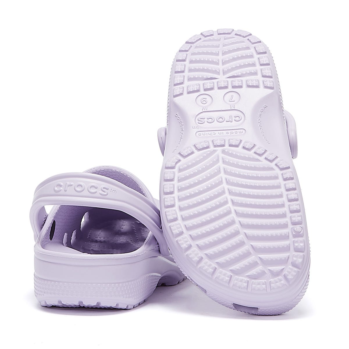 Sabots Crocs Classic Violet Clair Pour Femme