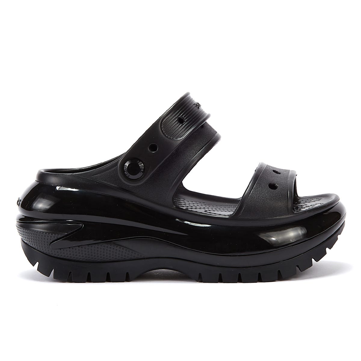 Sandales Crocs Classic Mega Crush Noir Femme