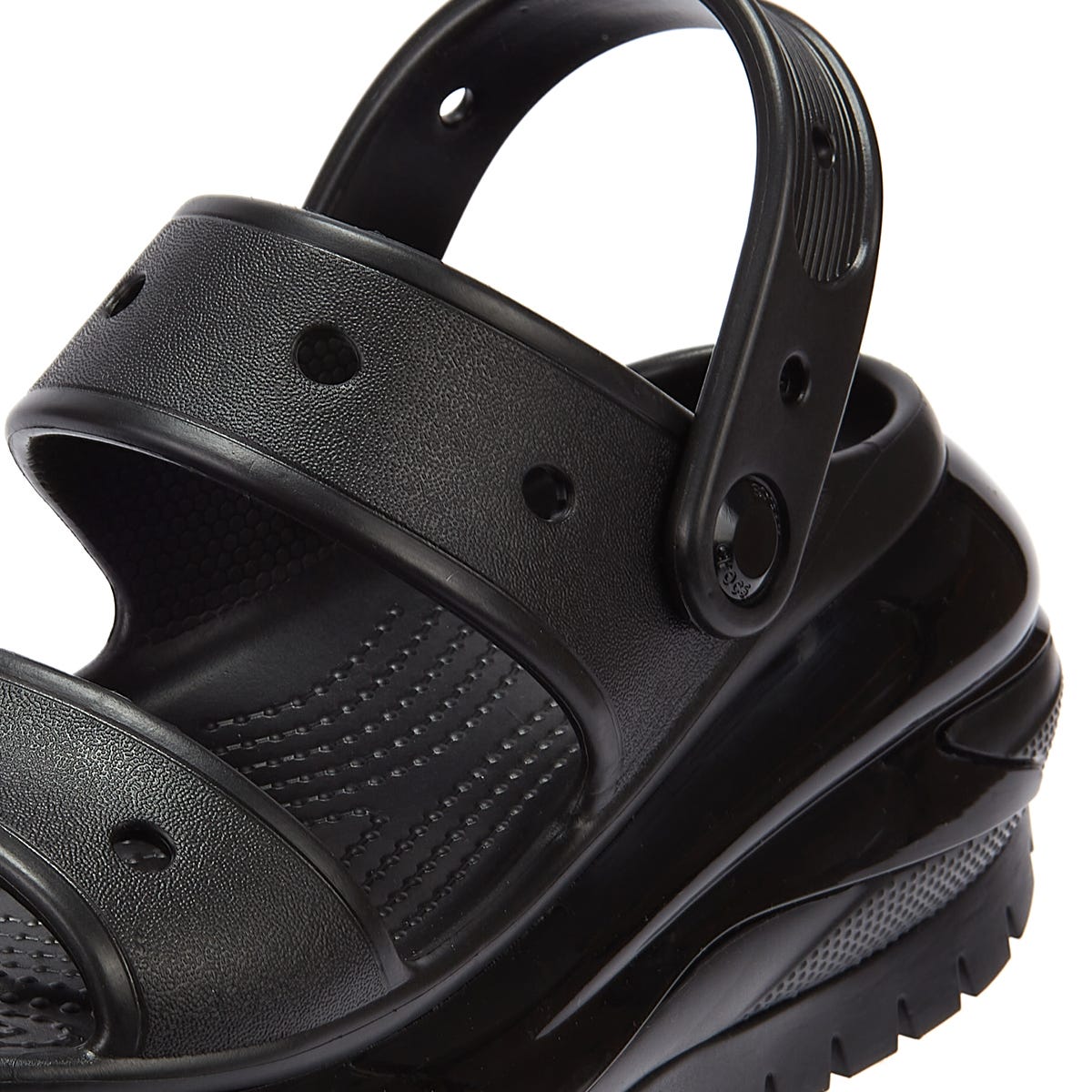 Sandales Crocs Classic Mega Crush Noir Femme