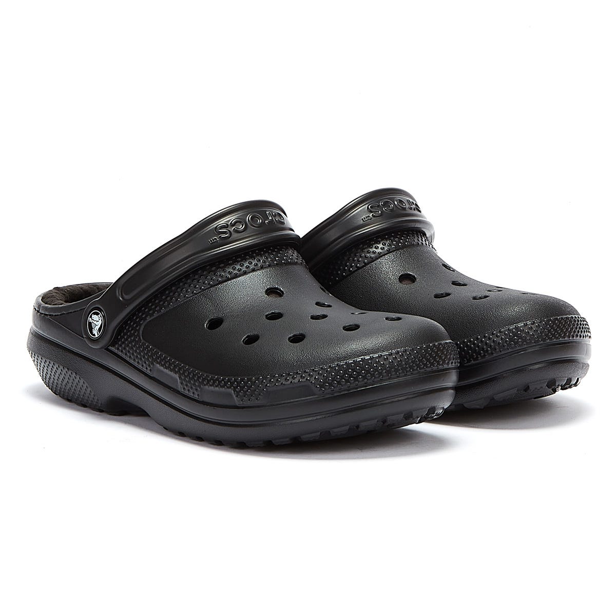 Crocs Classic Lined Femmes Noir Sabots