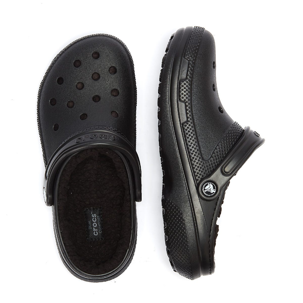Crocs Classic Lined Femmes Noir Sabots