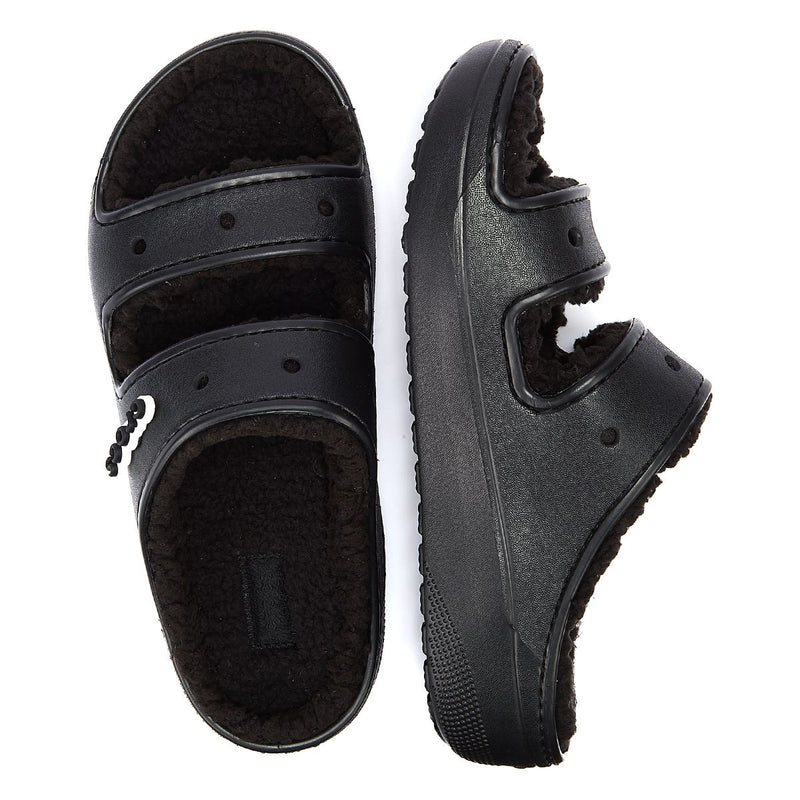 Crocs Classic Cozzzy Sandales noires pour femmes