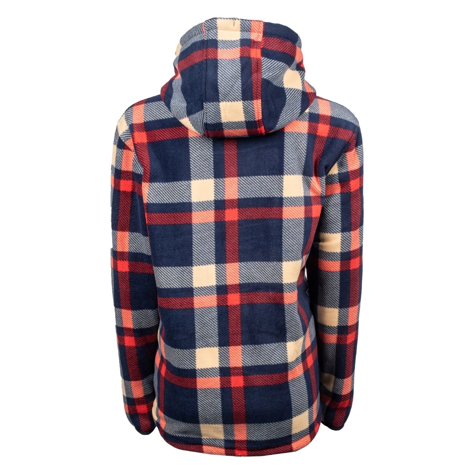 Hard Yakka Check Zoodie Sweat À Capuche Bleu En Polyester Pour Femmes