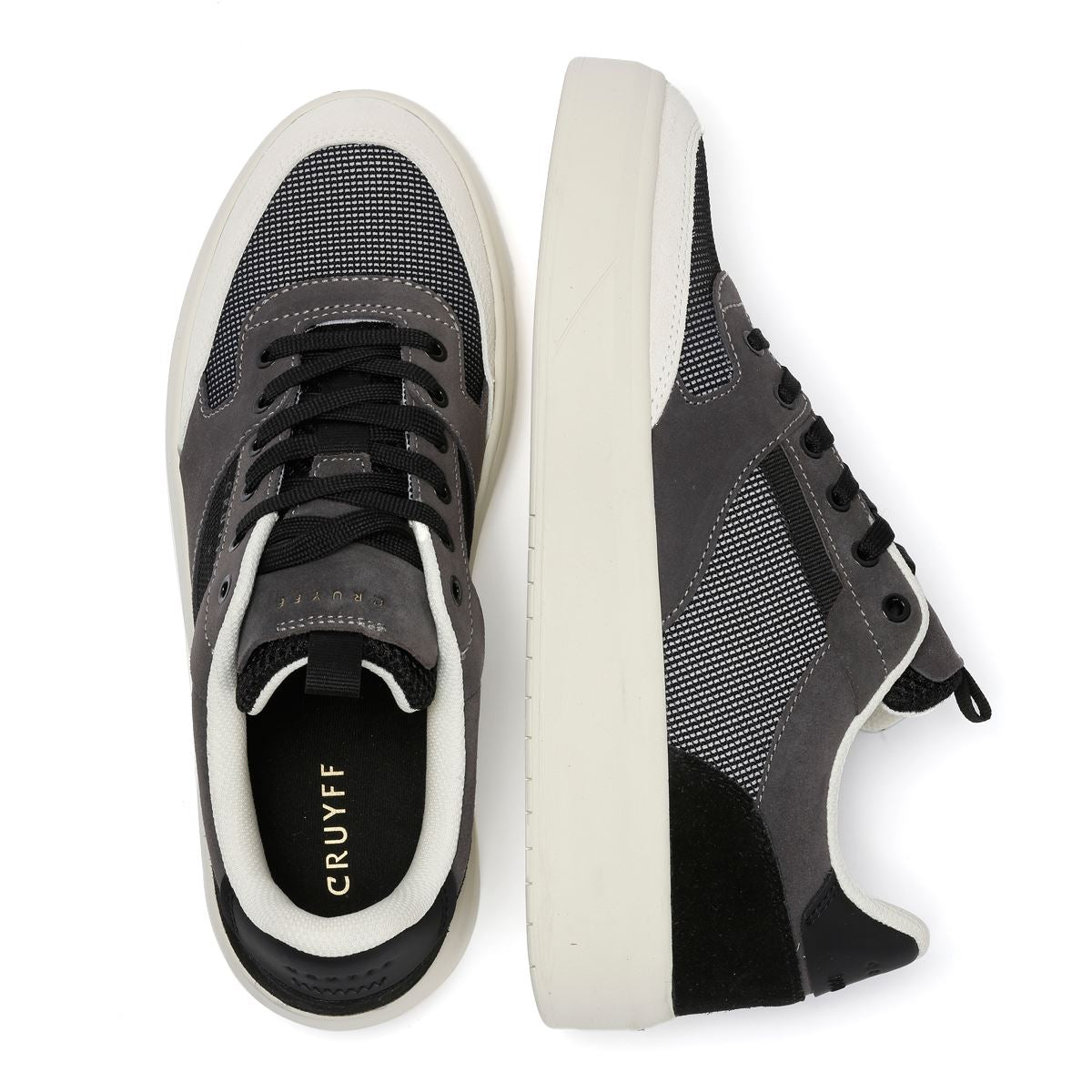 Cruyff Terra Court Baskets Grises Pour Hommes