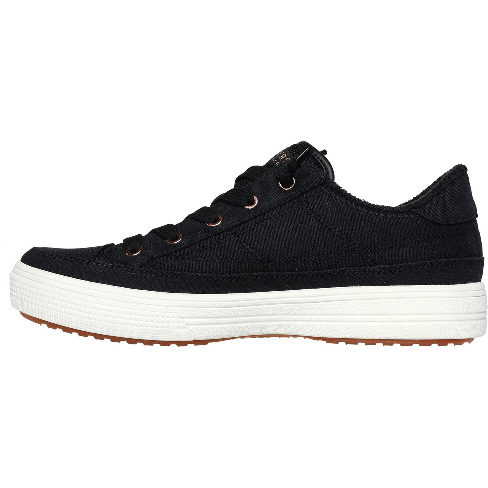 Skechers Arch Fit Arcade - Meet Ya There Baskets Noires En Textile Pour Femmes